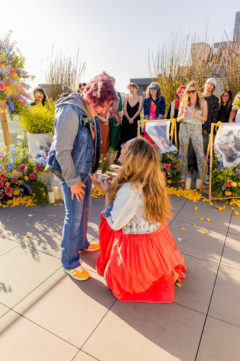 a queer proposal in san francisco on the rooftop of biteunite san francisco