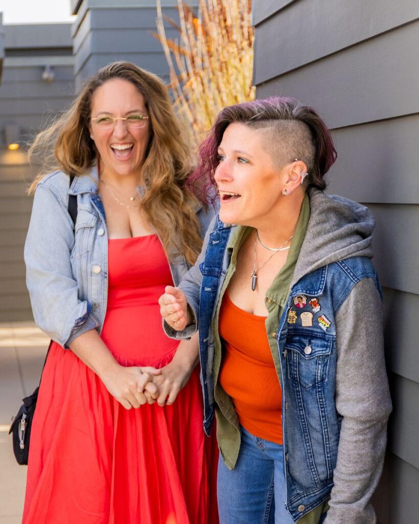 a woman planning a surprise proposal for her partner on the rooftop of biteunite in san francisco
