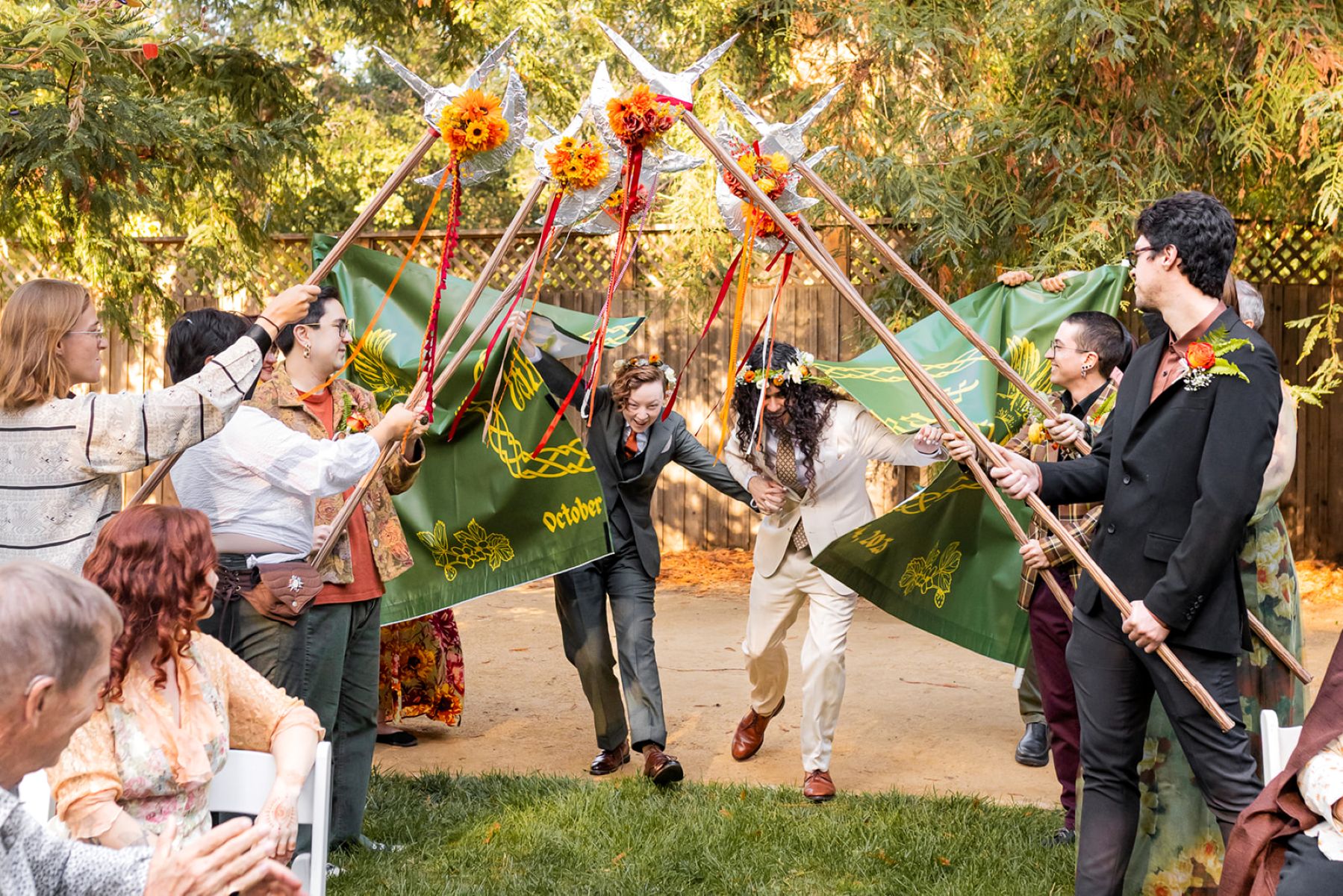 renaissance faire themed wedding at fern cottage in el sobrante 